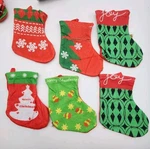 6 Small Felt Stockings Ornaments Perfect For Christmas Tree Fill With Candy. Fixed Price $5.05.