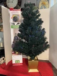 Holiday Time 32 Silver Fiber Optic Christmas Tree Color Change Lights Usb. Fixed Price $19.80.