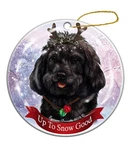 Holiday Pet Gifts Black Cockapoo Dog Porcelain One Size, Multi Color. Fixed Price $25.99.