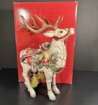 Fitz & Floyd Enchanted Holiday Collection Deer Figurine Gold Tassel 19-1462 Read. Fixed Price $179.95.