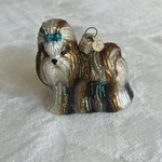 Shih Tzu Blown Glass Old World Christmas Ornament Dog Decoration. Fixed Price $14.99.