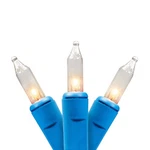 Northlight Mini Christmas Commercial Set - Clear 60' Blue Wire 100CT. Fixed Price $35.27.