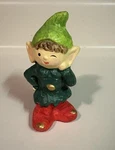 Homco Winking Christmas Elves Elf Figurine Dwarf C-5321. Fixed Price $7.99.