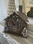 Pottery Barn German Glitter House Large Village Christmas Putz Trees. Fixed Price $58.79.
