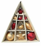 Pottery Barn Mercury Glass Ornaments Red Gold Ball Star 10PC Set. Fixed Price $50.00.