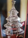 Gorham Crystal Candy Dish Holiday Traditions 3 Tier Christmas Tree New Box Vtg. Fixed Price $79.99.