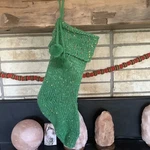 19 Christmas Stocking Green Tweed Look Knitted Sweater Walmart. Fixed Price $19.95.