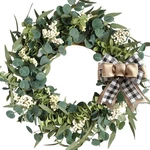 Tempus 20-INCH Artificial Eucalyptus Wreath Handmade Spring Summer Door Hangi.... Fixed Price $33.33.