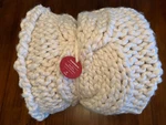 Crate Barrel / Ivory Cozy Knit Christmas Tree Skirt 34 X 84 , Hand New. Fixed Price $149.00.