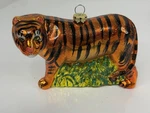 Old World Christmas Glass Blown Ornament Orange & Black Tiger. Fixed Price $11.95.