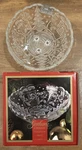 Gorham North Pole Express Santa Footed Train Crystal Bowl 6 1/4 Germany Holiday. Fixed Price $16.80.