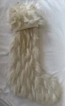 Z Gallerie Ivory Glam Faux Fur Holiday Stocking. Fixed Price $17.50.