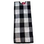 Nwt Holiday Time 48 Inch Round Christmas Tree Skirt Black & White Buffalo Plaid. Fixed Price $7.73.