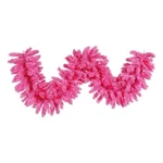 Vickerman 9'X14" Dura-lit Led Artificial Christmas Garland Flocked Pink. Fixed Price $124.61.