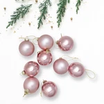 Northlight 9-PIECE Shiny And Matte Pink Glass Ball Christmas Ornament Set 2.5". Fixed Price $19.49.