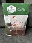 Holiday Time 33.5" Light Up Christmas Flamingo For Indoor & Outdoor Decor New. Fixed Price $69.95.