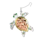 Metal Beaded Sydney Sea Turtle Christmas Holiday Ornament Decoration. Fixed Price $25.00.
