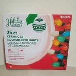 Holiday Living 25CT Ceramic C9 Multicolored Christmas Party String Light 4950674. Fixed Price $10.99.