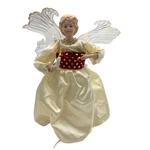 10 Light Animated Porcelain Angel Christmas Tree Top 11" The Trimmery Video. Fixed Price $29.99.