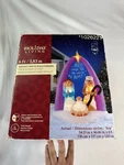 6 Gemmy Christmas Holiday Inflatable Nativity Lighted Airblown Come Adore Him. Fixed Price $99.99.