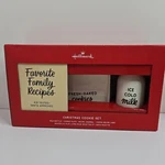 Hallmark Christmas Cookie Set Milk Bottle Plate Recipe Journal Card. Fixed Price $10.00.