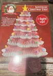 Mr Christmas Nostalgic Tree Pink Led Lights Up 16" Tall. Fixed Price $45.00.