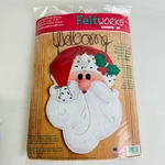 Vintage Dimensions Feltworks Santa Buddy Welcome Christmas Holiday Kit Craft New. Fixed Price $14.24.