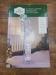 6 Ft - 72" Iridescent Led Light Up Prismatic Nutcracker Toy Soldier Christmas. Fixed Price $260.00.