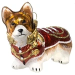 Corgi Vintage Military Coat Polish Glass Christmas Ornament. Fixed Price $59.98.