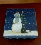 Mww Market Family Tradition - Snowman Tree Cat Set Of Mini Plates Christmas Star. Fixed Price $26.99.