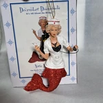 December Diamonds Nurse Naughty Mermaid Christmas Holiday Ornament. Fixed Price $24.95.