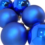 Pinnacle Peak Trading Blue Shiny Matte Polish Glass 60MM Ball Ornaments Set Of. Fixed Price $29.98.