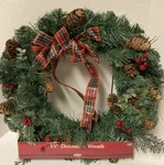 Christmas Holiday Seasons 18 Wreath East West Distributing Co.. Fixed Price $14.95.