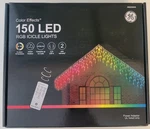 Ge Color Effects 150 Led Rgb Icicle Lights Holiday Remote 18 Function. Fixed Price $44.99.