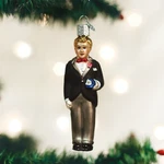 Old World Christmas Blonde Groom Wedding Glass Ornament 24175. Fixed Price $10.88.