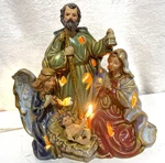 Nativity Scene Christmas Illuminated Light Table Decor Joseph Mary Jesus Angel. Fixed Price $29.99.