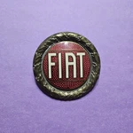 BIN32 Used Vintage Original Fiat Enamel Wreath Emblem Lorioli Milano. Fixed Price $39.99.