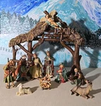 Ultra Rare! Department 56 Holy Night Nativity Set 2002 11 Pc Christmas Figurines. Fixed Price $125.99.