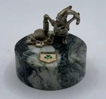 Vtg Irish Ireland Connemara Marble Paperweight Leprechaun Elf Gnome Figurine. Fixed Price $28.00.