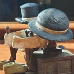 Set Of 2 Youngs Inc. Hat American Vintage Figurine (1997). Fixed Price $24.77.