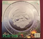 Anchor Hocking Merry Christmas Santa 12" Glass Platter Tray - Usa Made (w/ Box). Fixed Price $29.99.