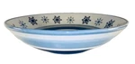 St. Nicholas Square Winter Frost 12.5" Round Qt Serving Bowl Blue Snowflakes. Fixed Price $12.95.