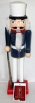 Christmas Wooden Nutcracker 14" Blue And White Soldier W/rifle By Northlight. Fixed Price $40.49.