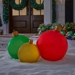 Home Accents Christmas 3 Pc Jumbo Inflatable Ornament Set Hanging Too. Fixed Price $29.99.