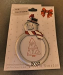 2023 Studio Decor Christmas Holiday Photo Frame Ornament Silver Snowman. Fixed Price $15.00.