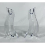 Lenox Ovations Cascade Lead Crystal Candle Holders Slovenia Set/ 2 Good. Fixed Price $29.50.
