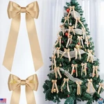 Aygxu 24-PIECE Champagne Gold Christmas Set Double-sided Ribbon Gift. Fixed Price $36.46.