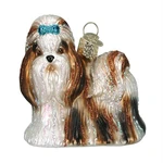 Shih Tzu Blown Glass Old World Christmas Ornament 12172 Dog Decoration Free Box. Fixed Price $13.79.