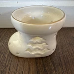 Lenox Illuminations Christmas Stocking Tea Light Votive Candle Holder Gold Trim. Fixed Price $12.50.