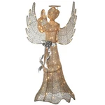 53 In. Champagne Gold Praying Angel With Led Lights. Fixed Price $200.00.